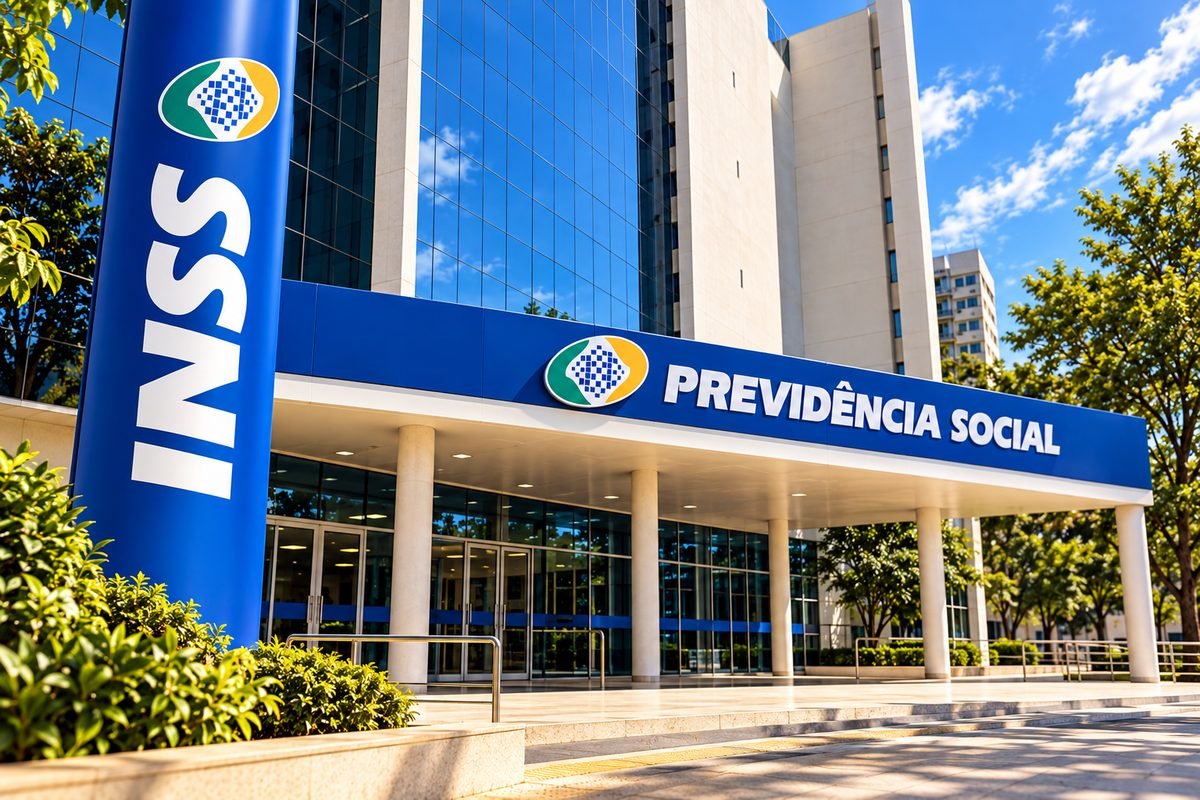 Fachada de agência da Previdência Social (INSS)